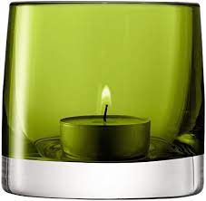 LSA Light Colour Tealight Holder  Olive 