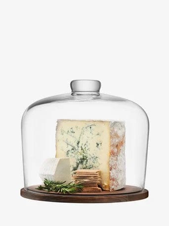 LSA City Dome & Walnut Base Clear