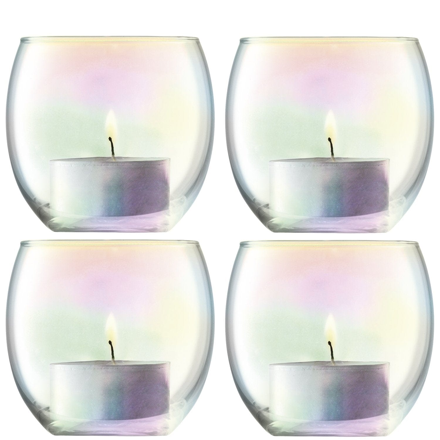 Pearl Tealight Holder Mother of Pearl x 4
