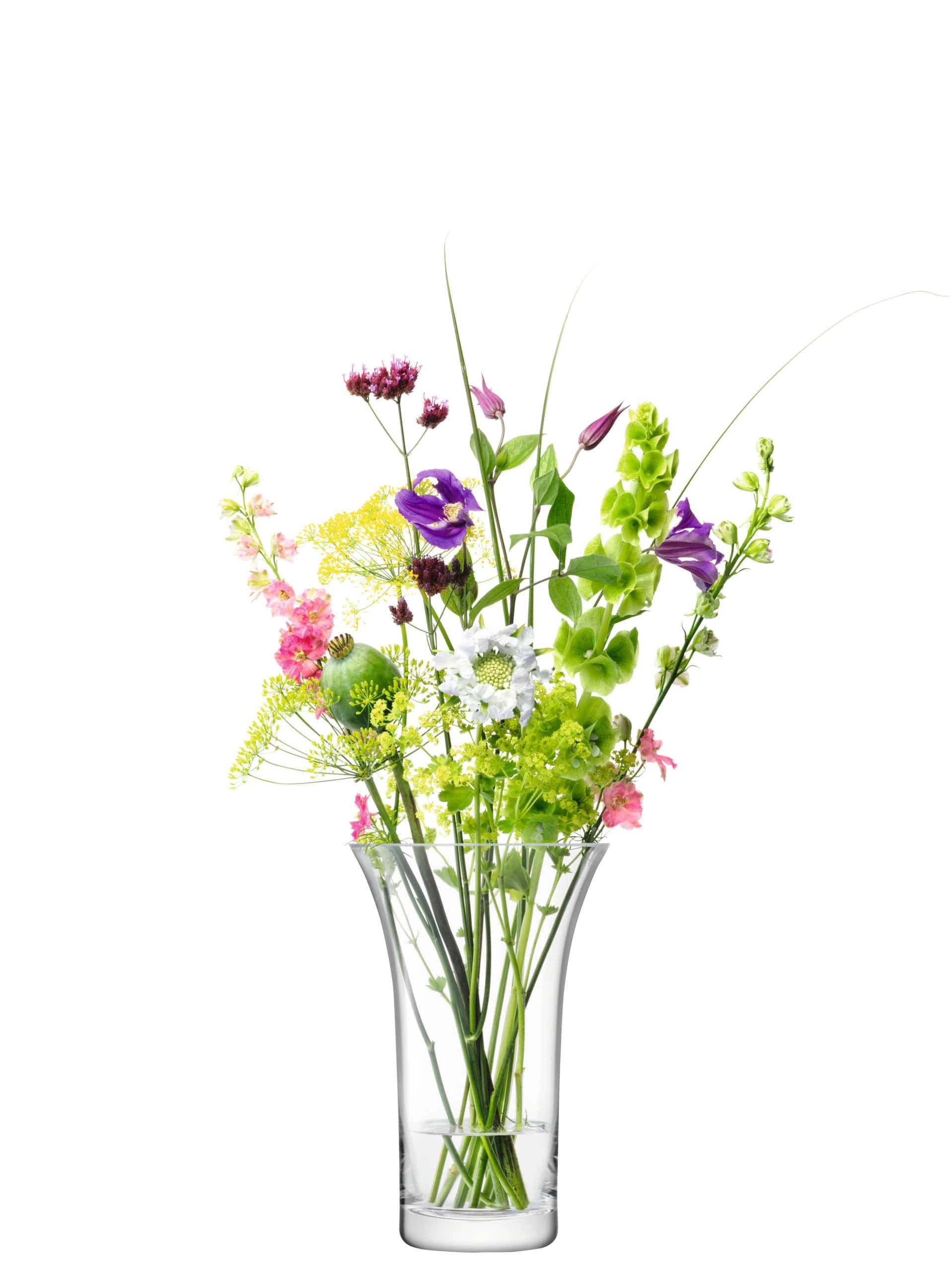 LSA Flower Flared Bouquet Vase Clear