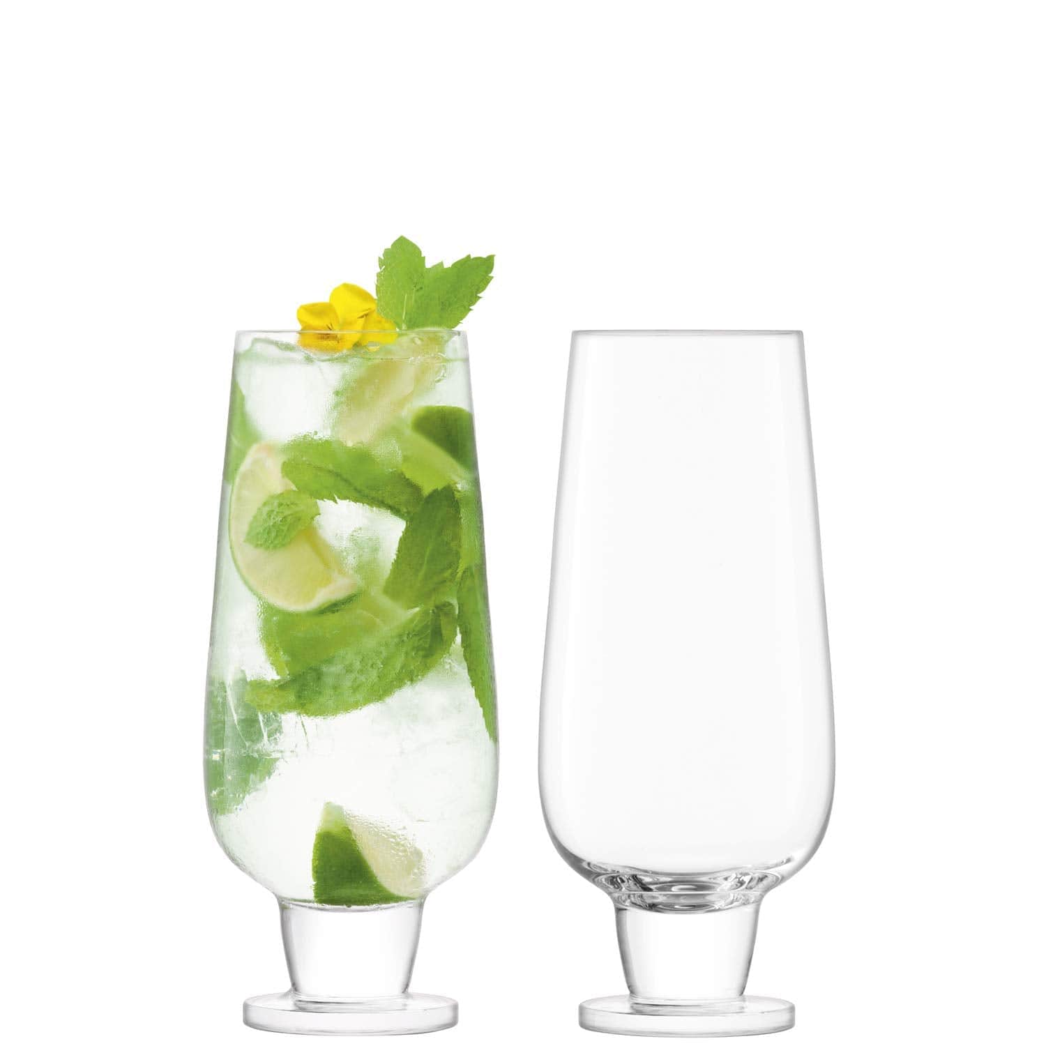 Rum Mixer Glass 550ml Clear x 2