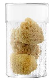 Wicker Container & Lid Ø15cm/H24.5cm