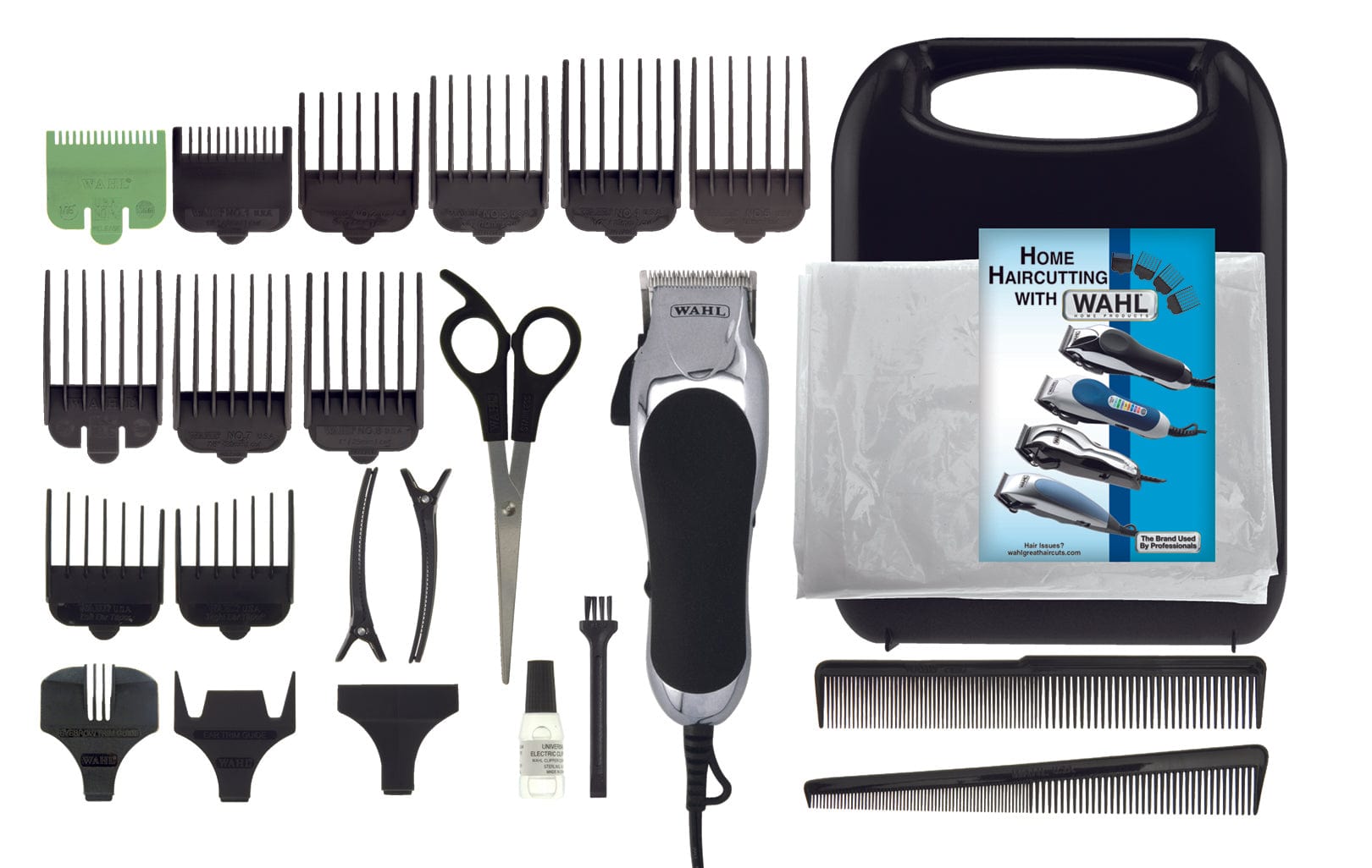 WAHL CHROMEPRO CORDED CLIPPER COMPLETE HAIR CUTTING KIT - 079524-216