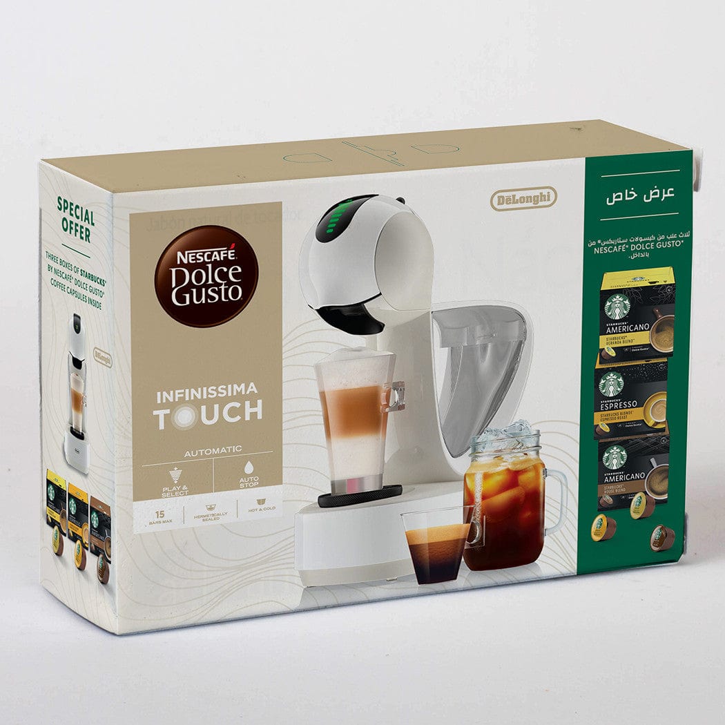 Nescafe Dolce Gusto Infinissima Coffee Machine with Starbucks Capsules