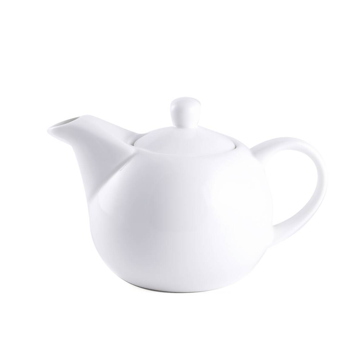 Porceletta Ivory Porcelain Tea pot coup shape