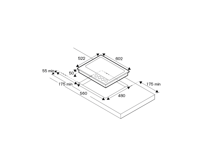 Bertazzoni Professional Series Gas on Glass Hob with Wok 60cm