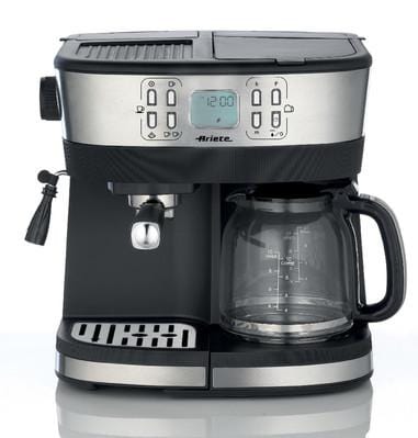 Ariete 2 in 1 Espresso with Drip Coffee Machine, 1369 