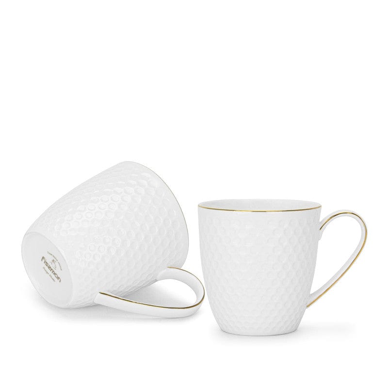 Fissman 2 Piece Mugs Noemi 400 Ml Fine Bone China