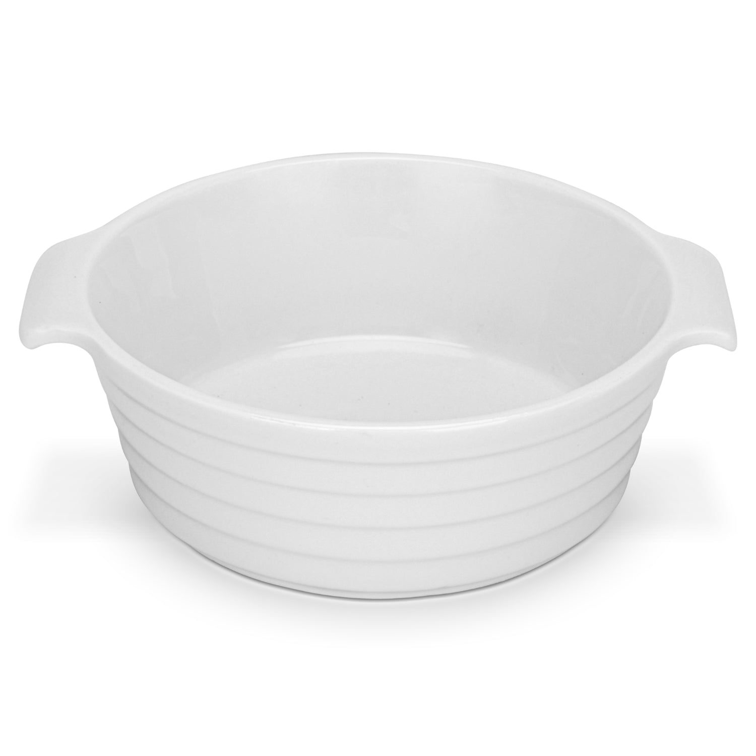 Fissman 3 Piece Round Baking Dish 12x4.5cm/220ml Porcelain