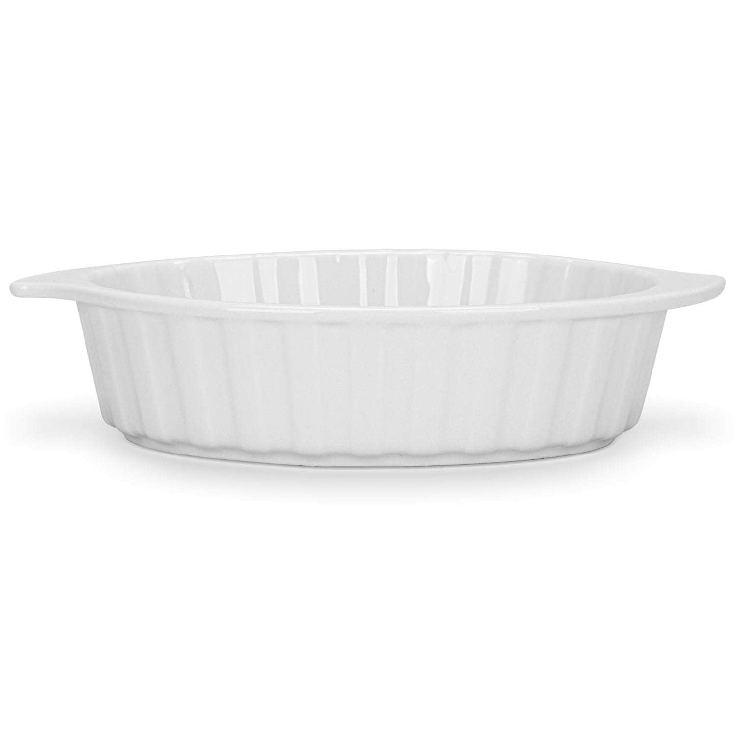 Fissman 3 Piece Oval Baking Dish 15x12?4cm/240ml Porcelain