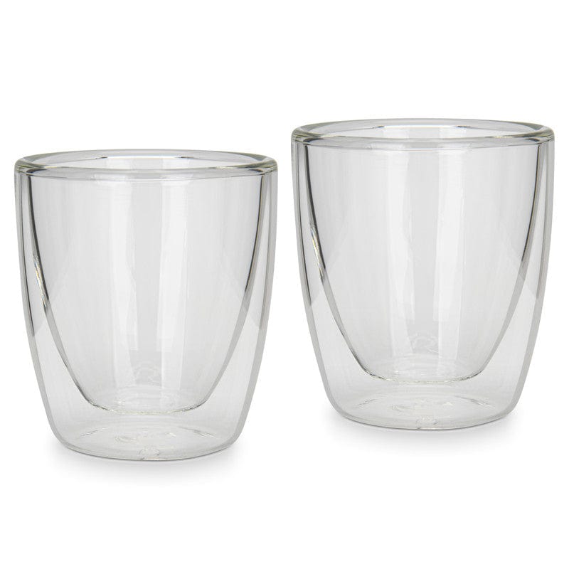 FISSMAN 2 PIECE DOUBLE WALL GLASSES 80 ML BOROSILICATE GLASS