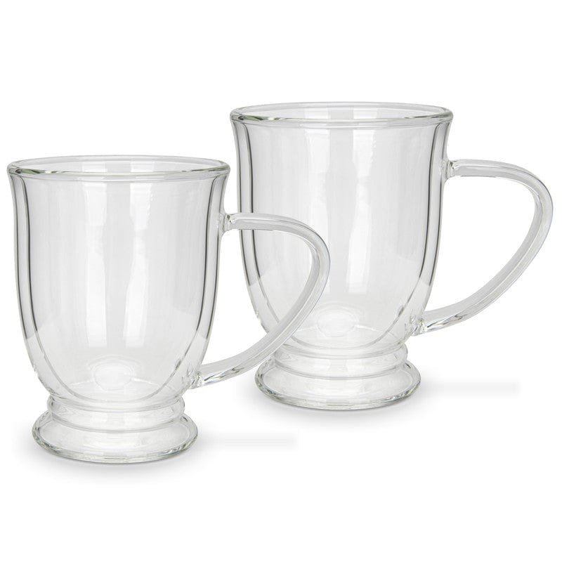 Fissman 2 Piece Double Wall Mugs 270 Ml Borosilicate Glass