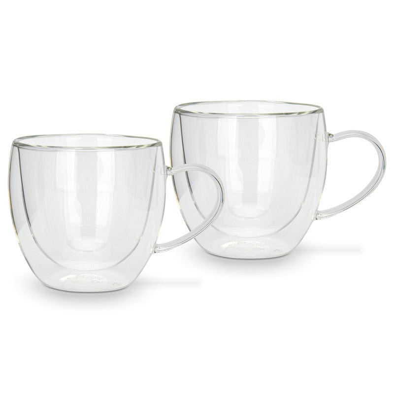 Fissman 2 Piece Double Wall Mugs 300 Ml Borosilicate Glass