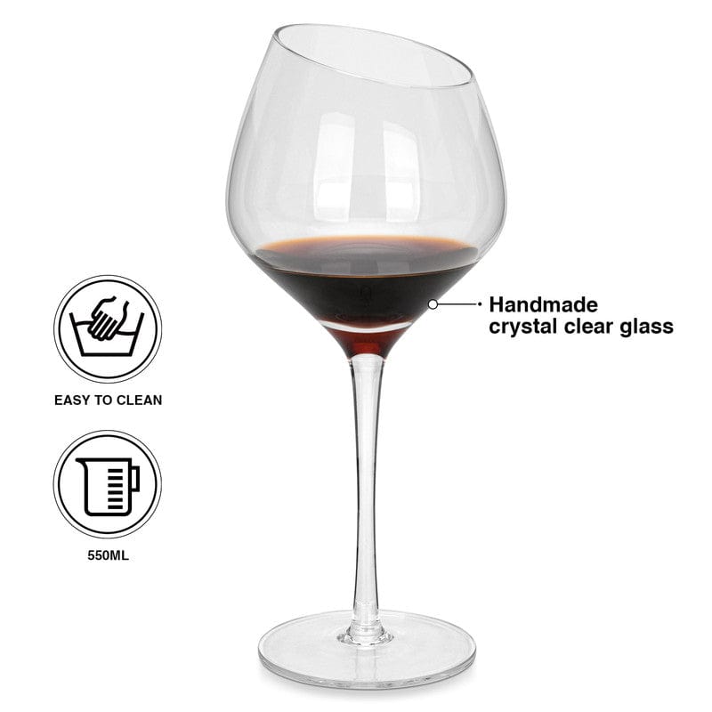 Fissman 2 Piece Red Wine Glasses 550Ml Glass