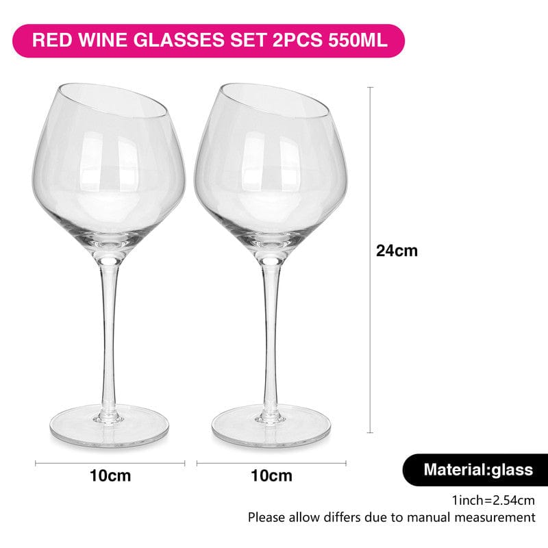 Fissman 2 Piece Red Wine Glasses 550Ml Glass