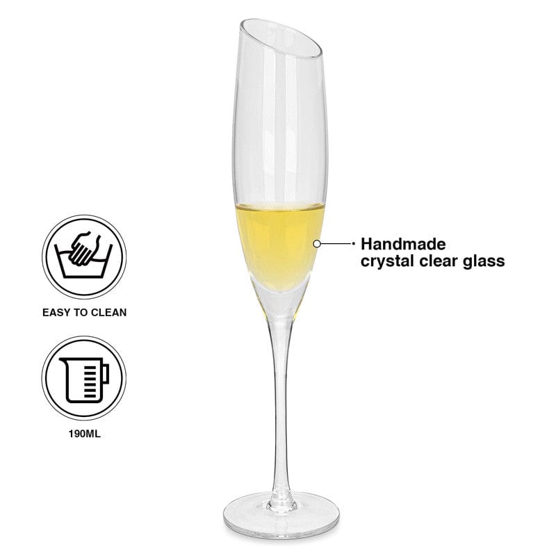 Fissman 2 Piece Champagne Glasses Set 190 Ml Glass