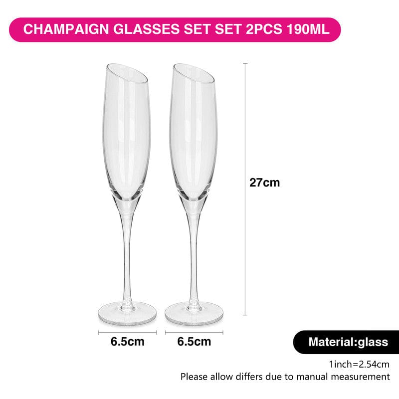 Fissman 2 Piece Champagne Glasses Set 190 Ml Glass