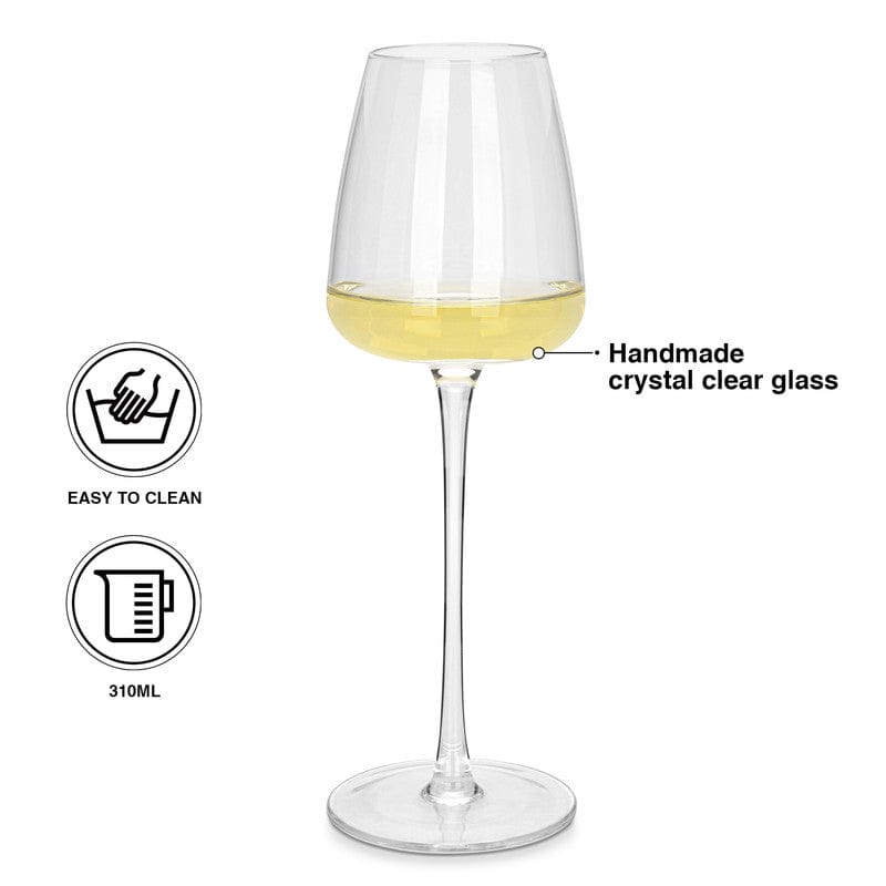 Fissman 2 Piece White Wine Glasses Set 310 Ml Glass