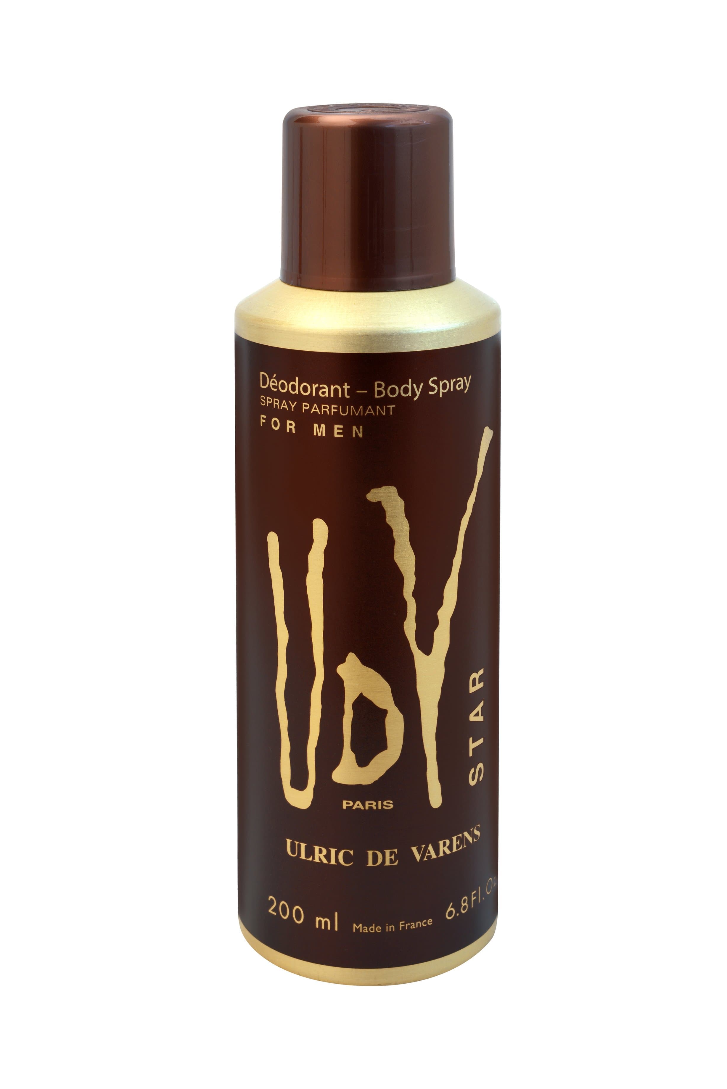 ULRIC DE VARENS STAR Deodorant body spray 200 mlUDV7061 - Jashanmal Home