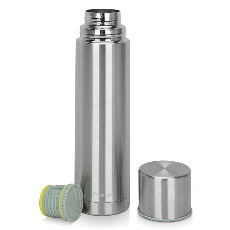 Fissman Double Wall Vacuum Flask 1000 Ml Stainless Steel
