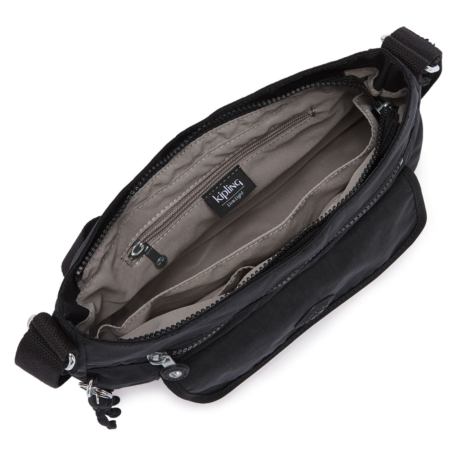 Kipling Syro Black Noir Medium Crossbody Bag C213163-P39