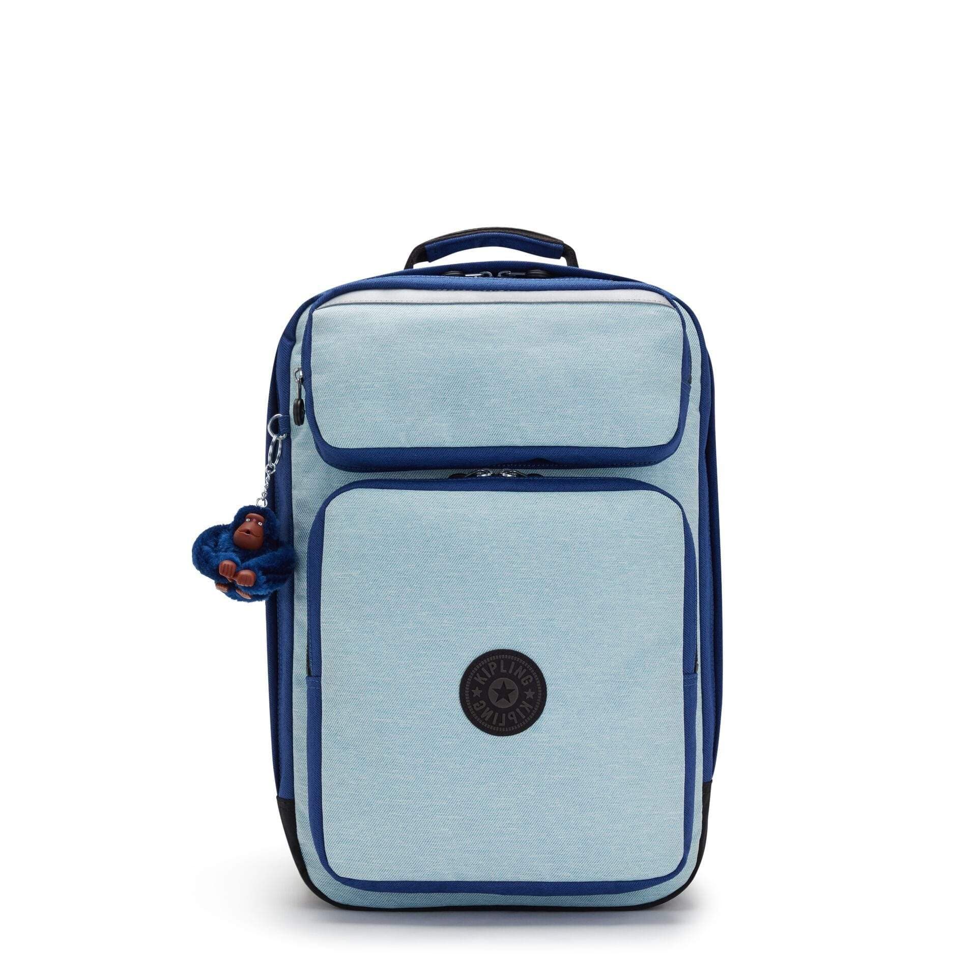 KIPLING-SCOTTY-Large Backpack with Laptop Sleeve-Fresh Denim Bl-I3322-Z23 - I3322-Z23