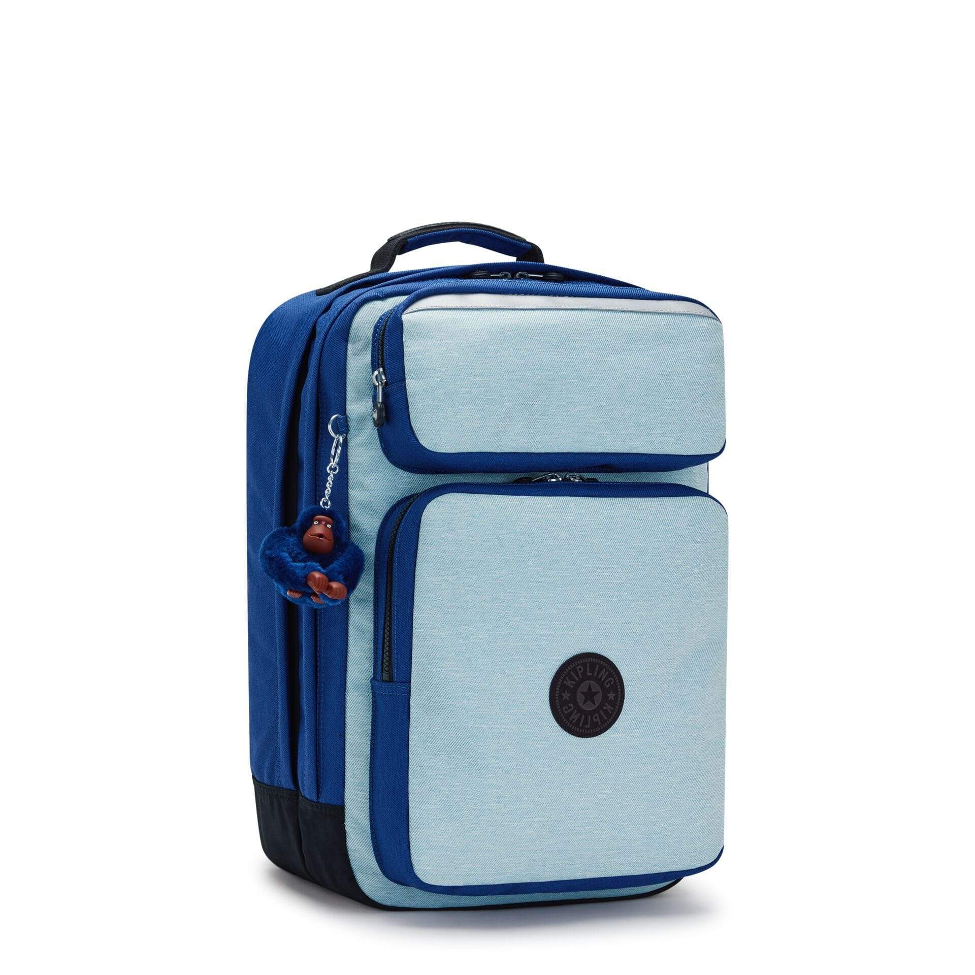 KIPLING-SCOTTY-Large Backpack with Laptop Sleeve-Fresh Denim Bl-I3322-Z23 - I3322-Z23