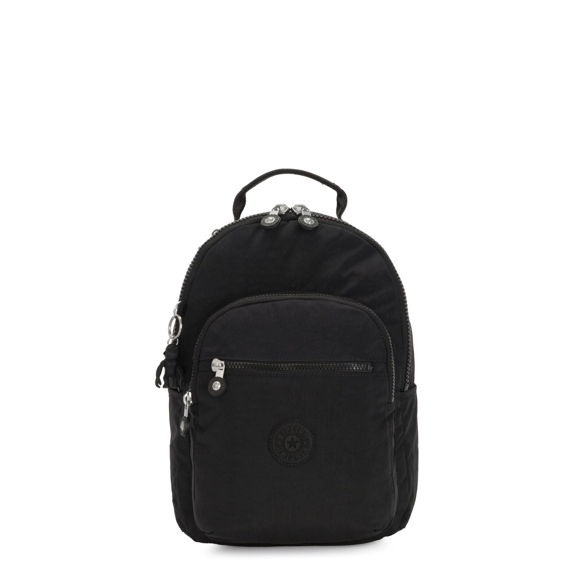 KIPLING-SEOUL S-Small Backpack (With Laptop Protection)-Black Noir-I4082-P39