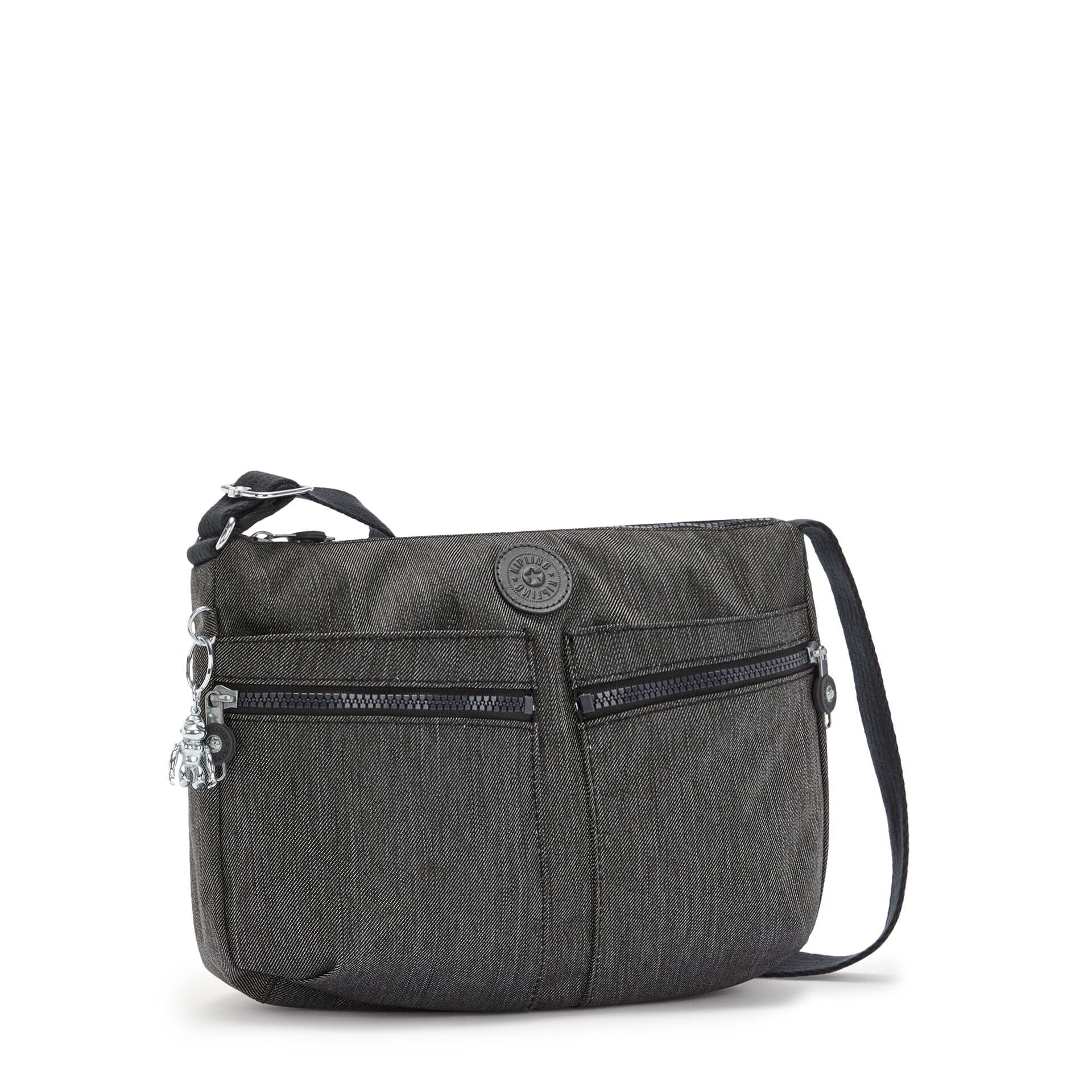 Kipling Izellah Black Peppery Medium Crossbody Bag C2I4803-78S