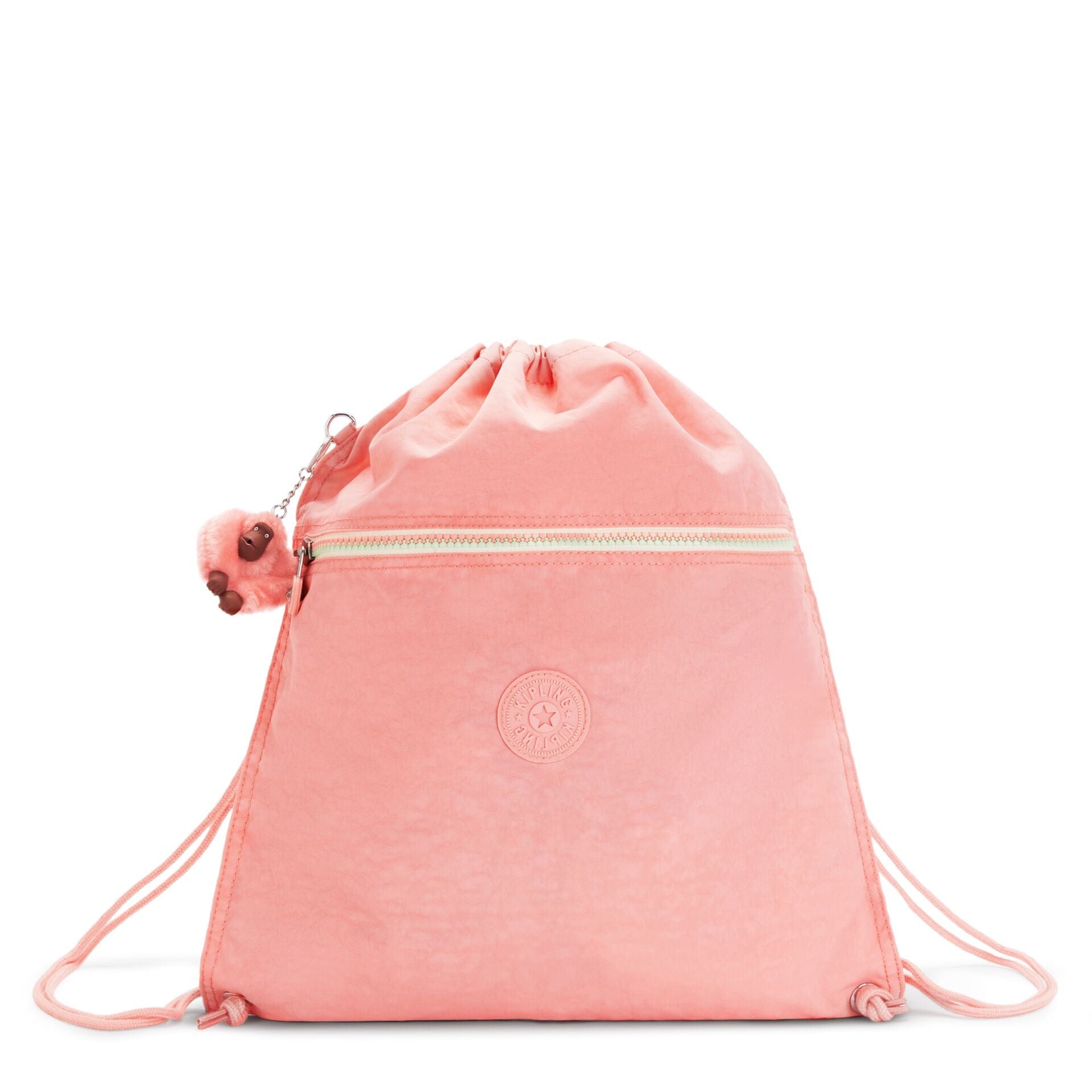 KIPLING-Supertaboo-Medium backpack (with drawstring)-Pink Candy C-09487-R36