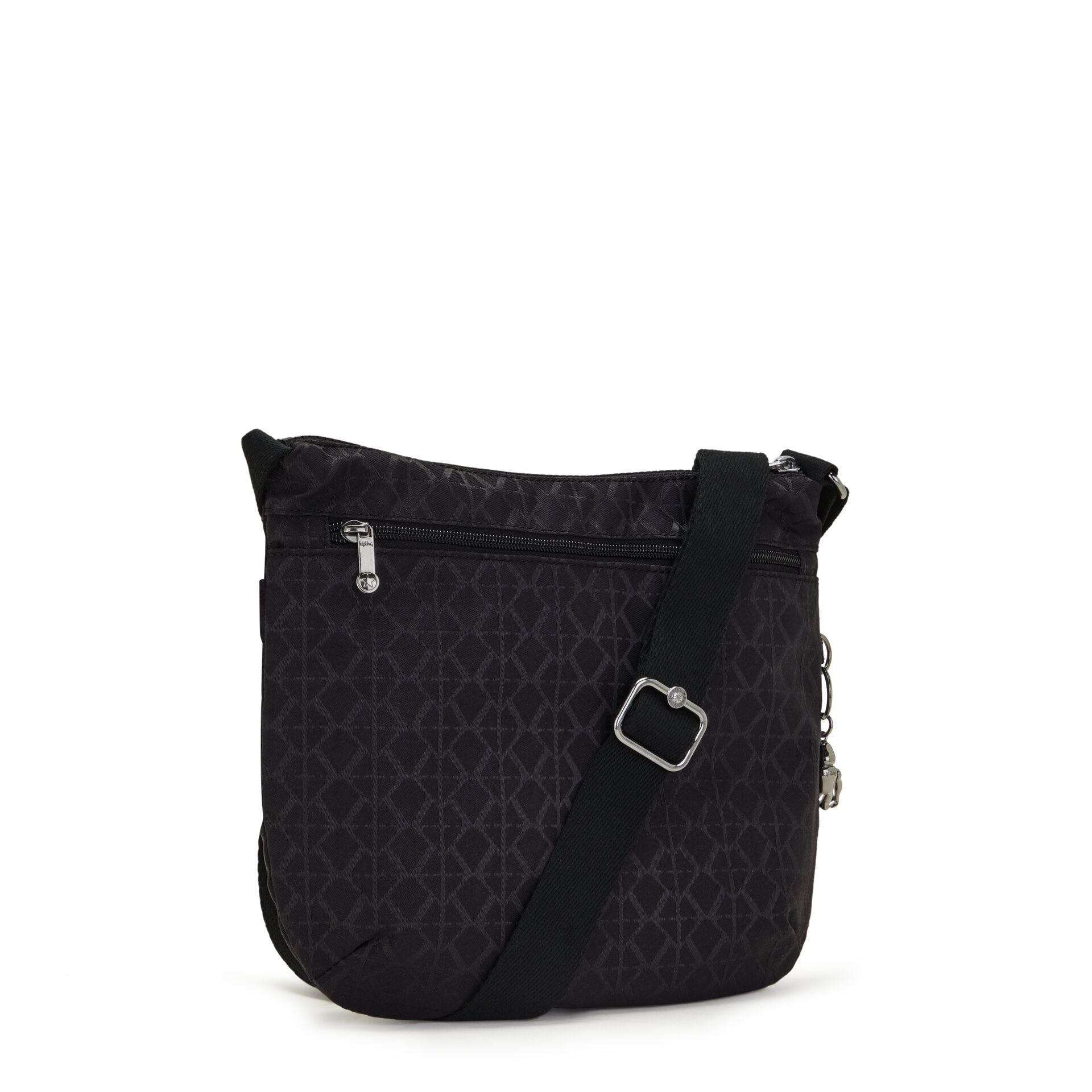 Kipling Arto Signature Blk Q Medium Crossbody Bag C2I2520-M34