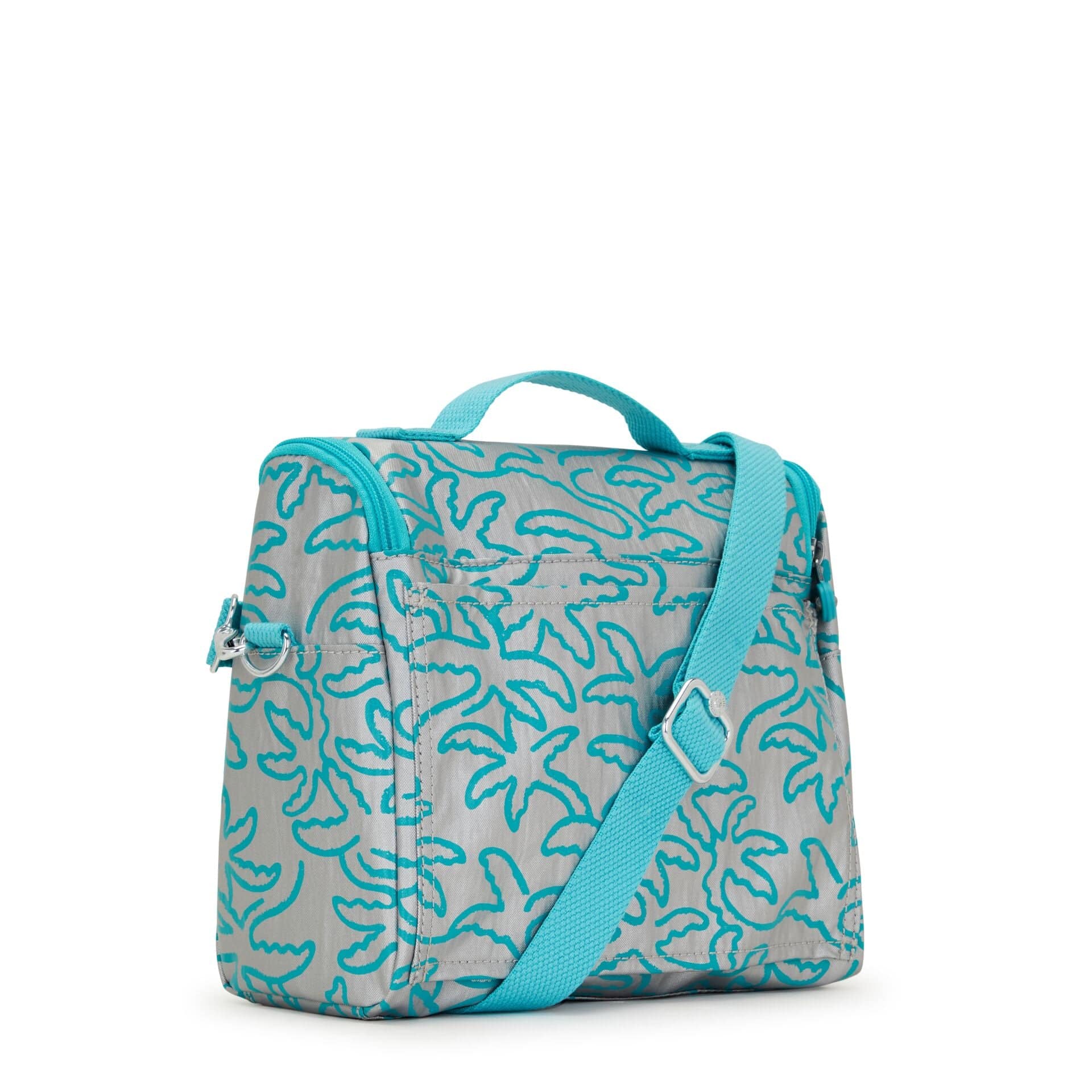 Kipling حقيبة غداء كبيرة معدنية جديدة من كيشيرو مع جراب عربة C2I5412-1PM
