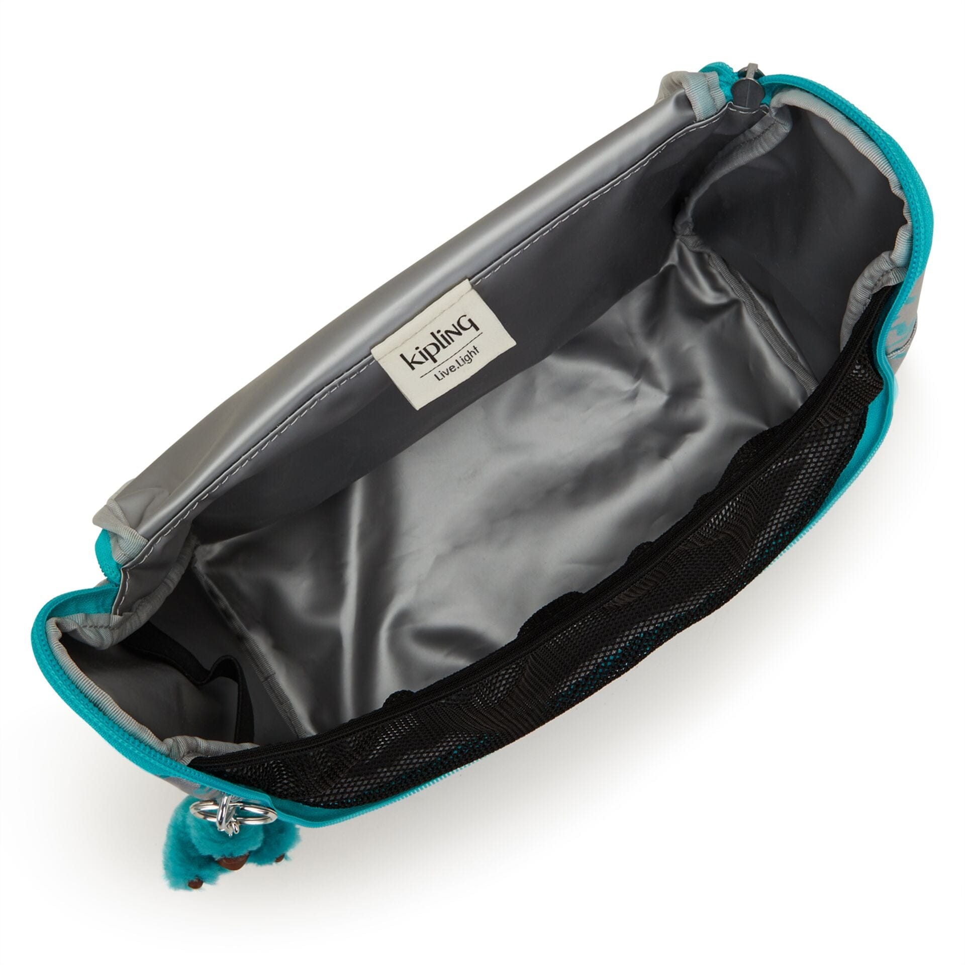 Kipling-New Kichirou-Large Lunchbox With Trolley Sleeve-Metallic Palm-I5412-1Pm