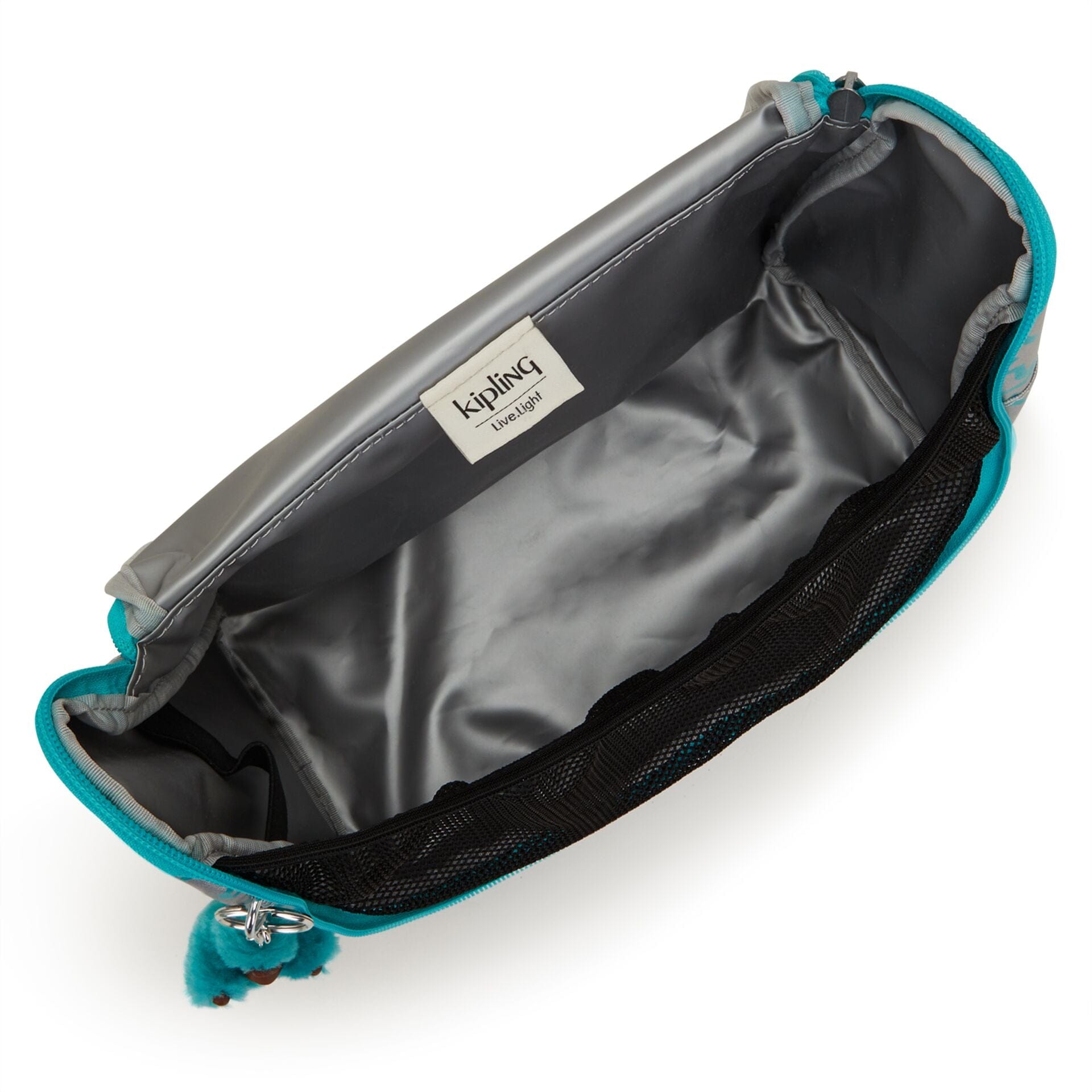 Kipling حقيبة غداء كبيرة معدنية جديدة من كيشيرو مع جراب عربة C2I5412-1PM