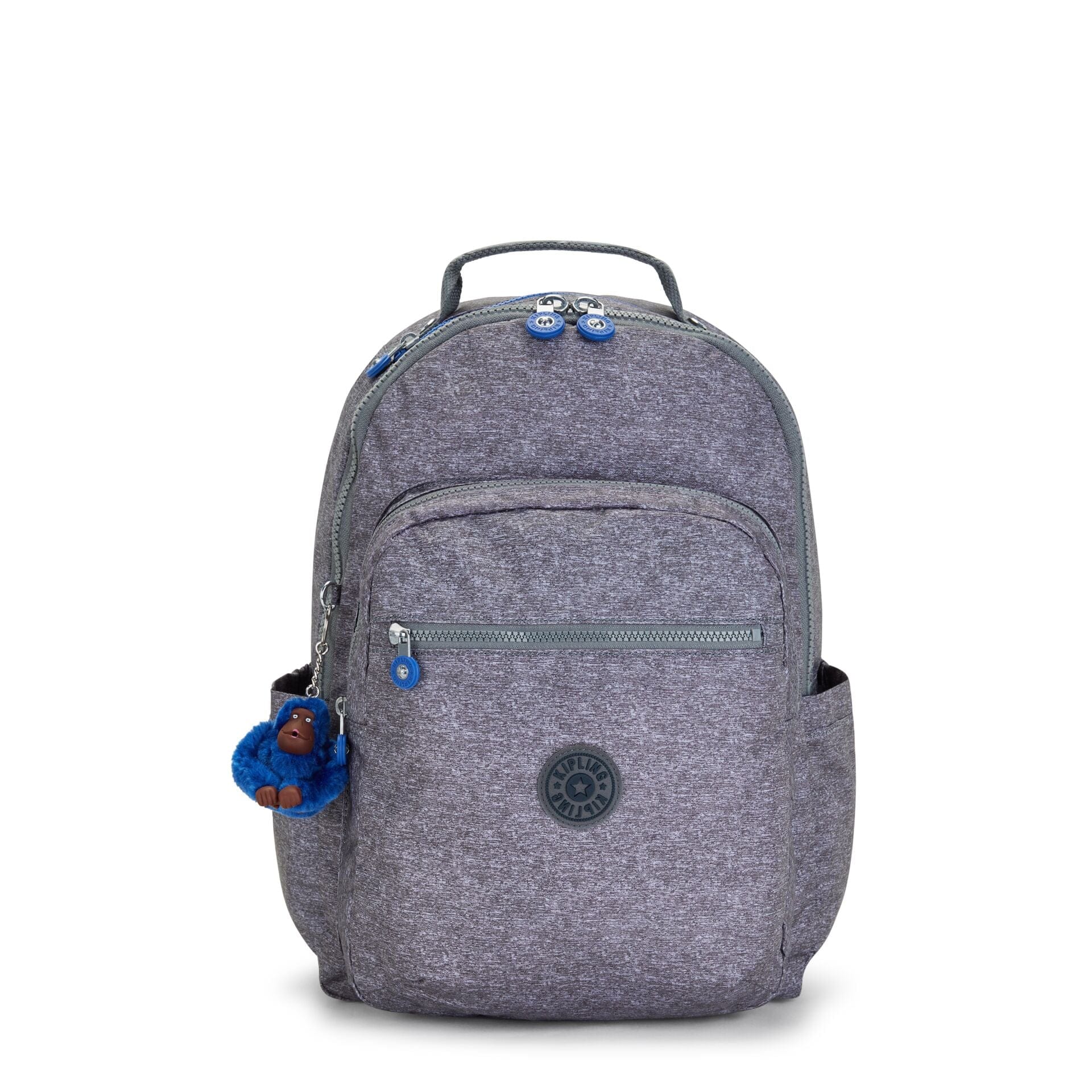 KIPLING-Seoul-Large Backpack with Padded Laptop Compartment-Almost Jersey Combo-I5764-1GB