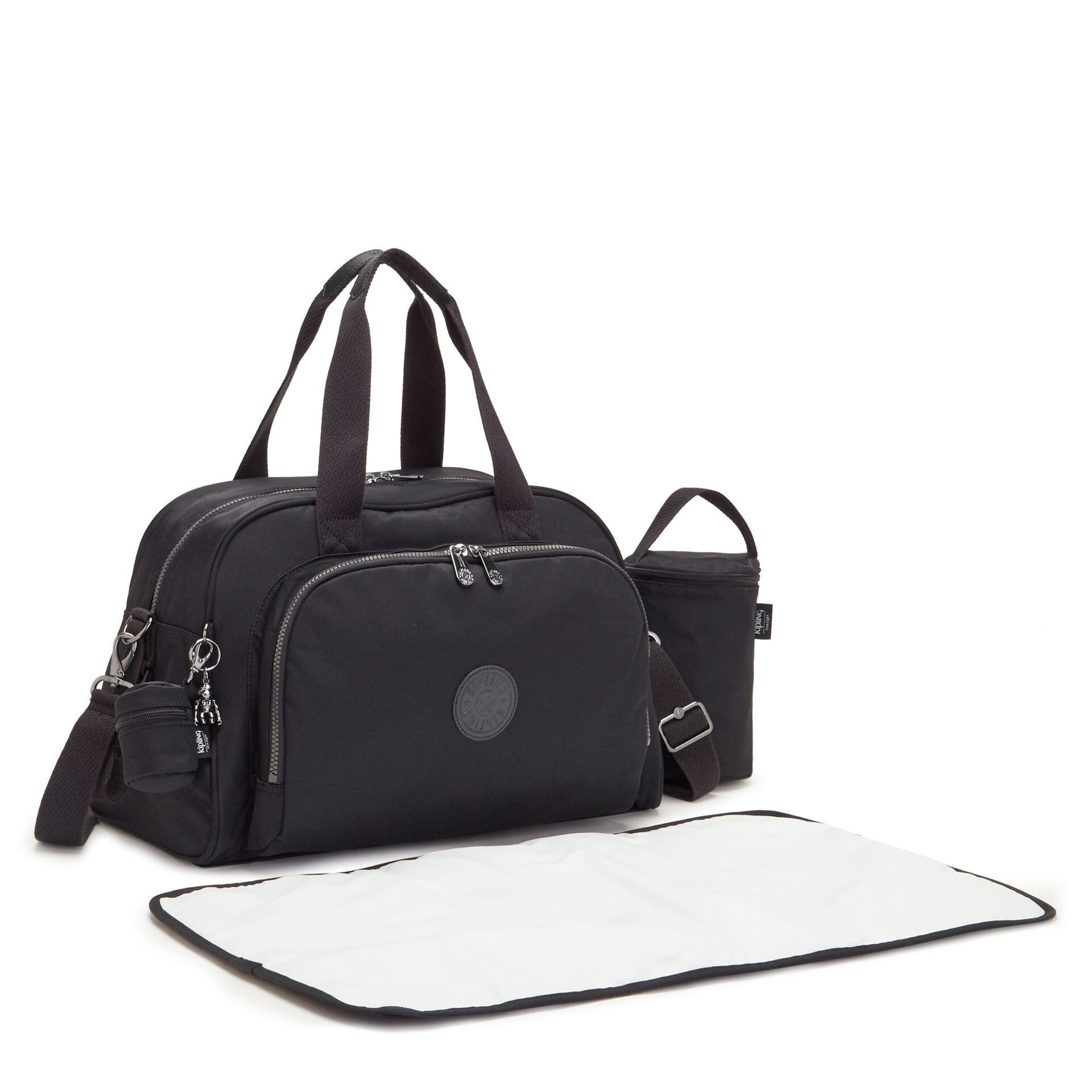 Kipling Camama Rich Black Large Baby Bag with Changing Mat C2I6052-53F