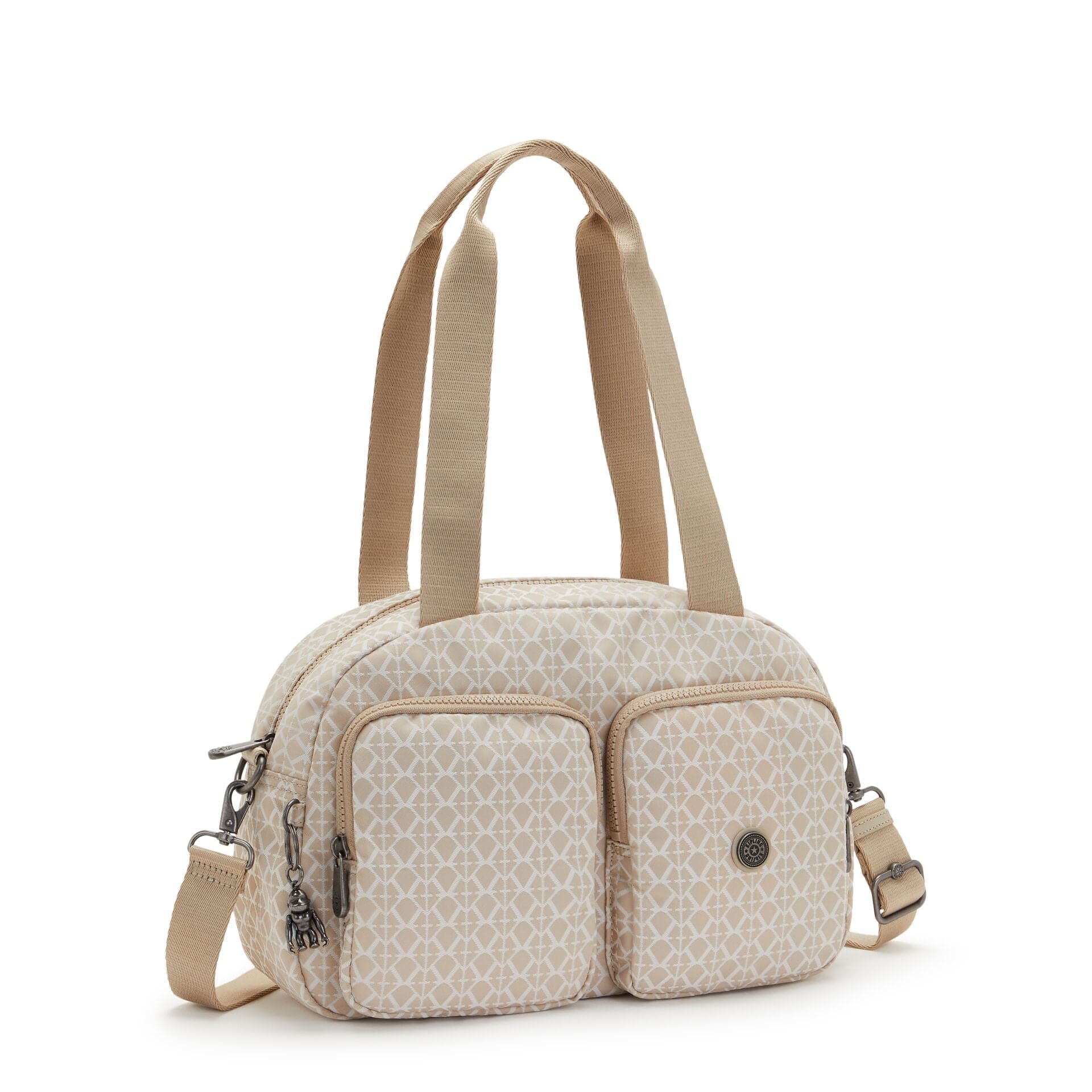 Kipling Cool Defea Signature Beige Medium Shoulder Bag C2I6454-R63