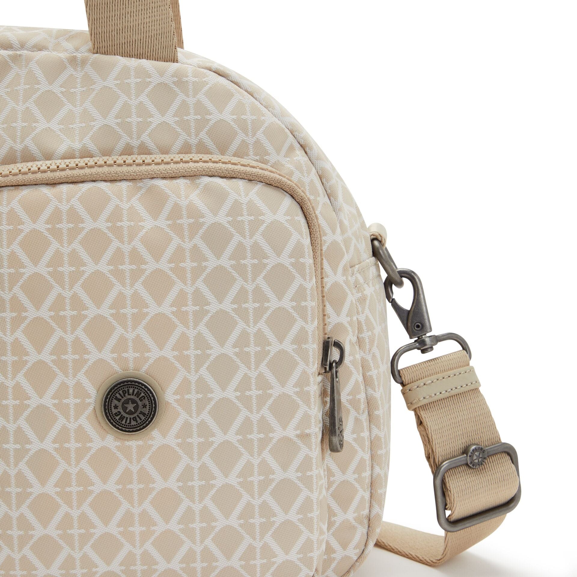 Kipling Cool Defea Signature Beige Medium Shoulder Bag C2I6454-R63