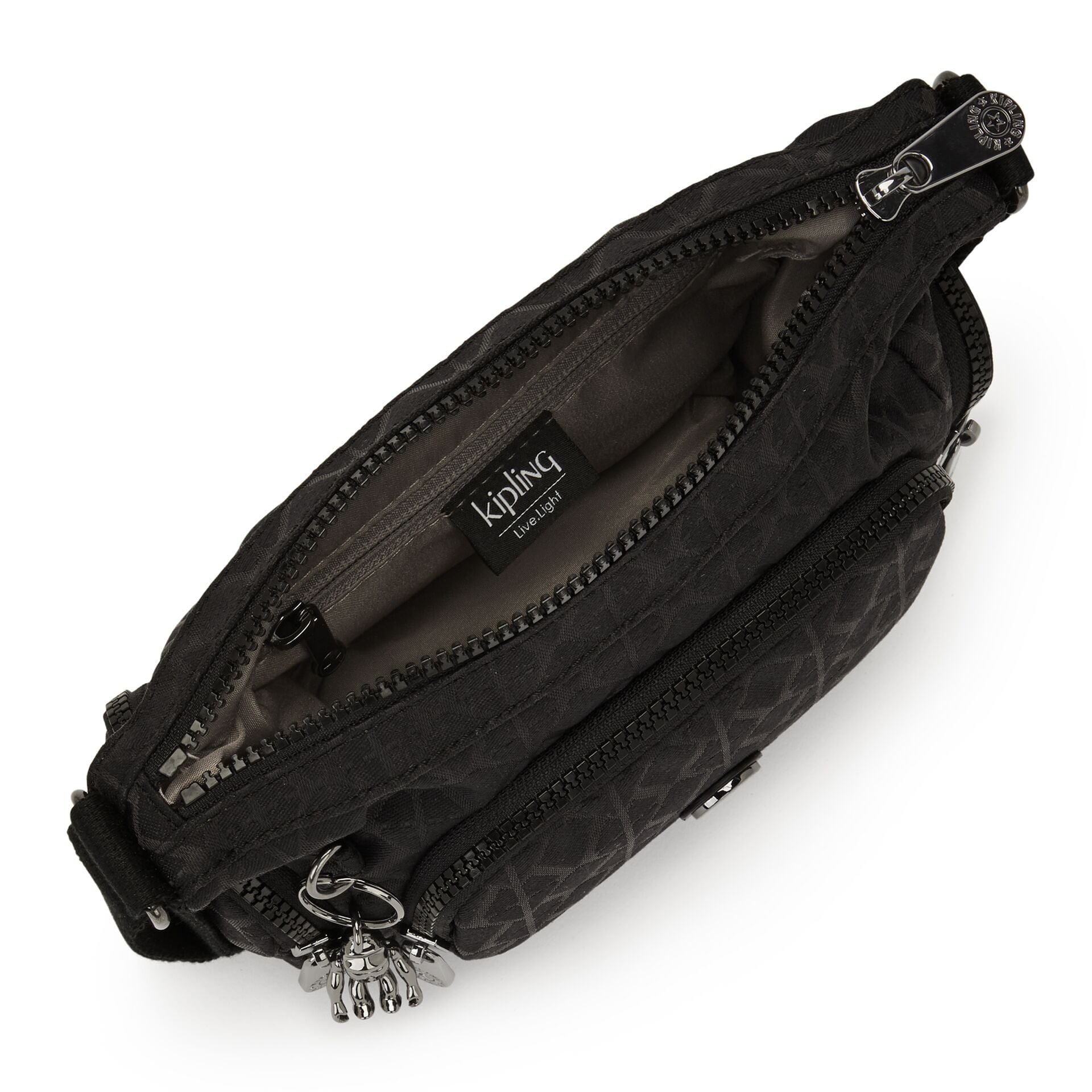 Kipling Gabbie Mini Signature Blk Q Small Crossbody Bag C2I7282-M34