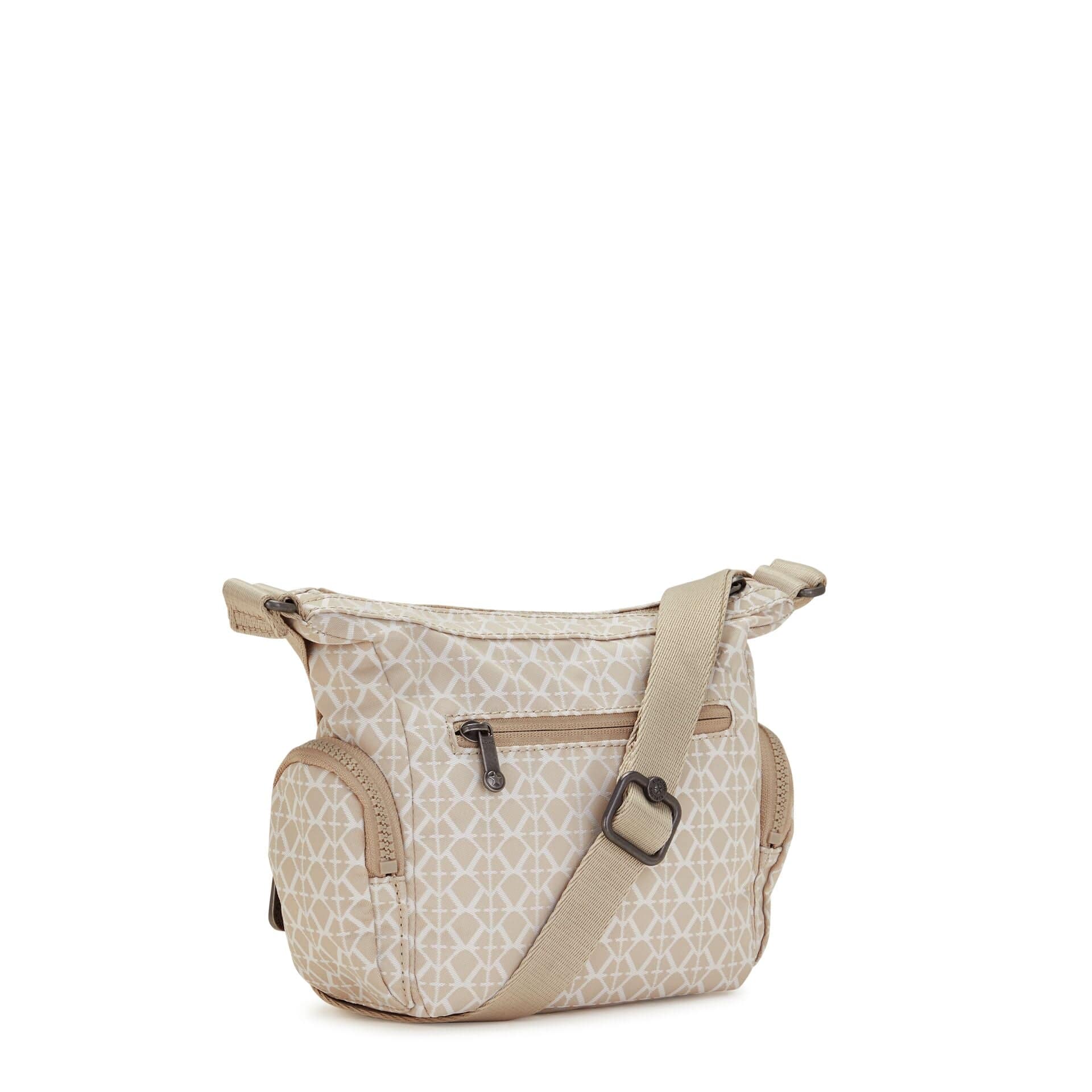 Kipling Gabbie Mini Signature Beige Small Crossbody Bag C2I7282-R63