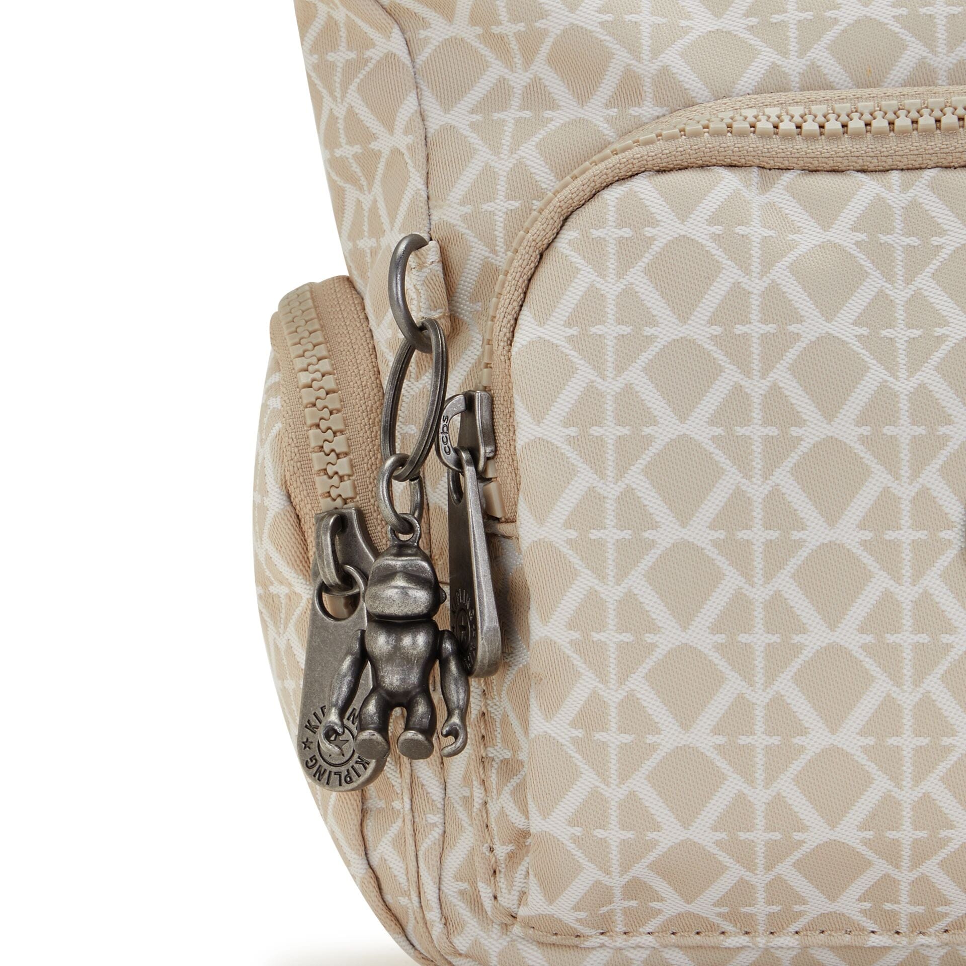 Kipling Gabbie Mini Signature Beige Small Crossbody Bag C2I7282-R63