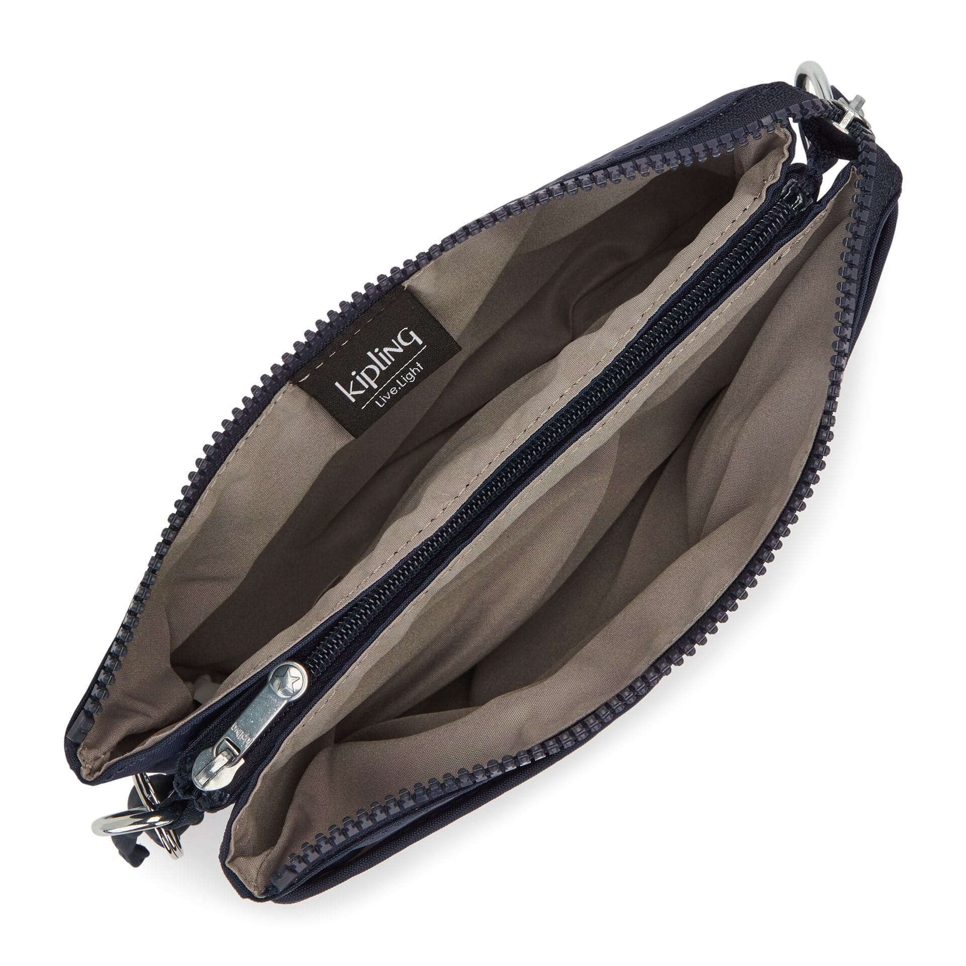 Kipling Riri Blue Bleu 2 Large Pouch with Crossbody Strap C2I7590-96V