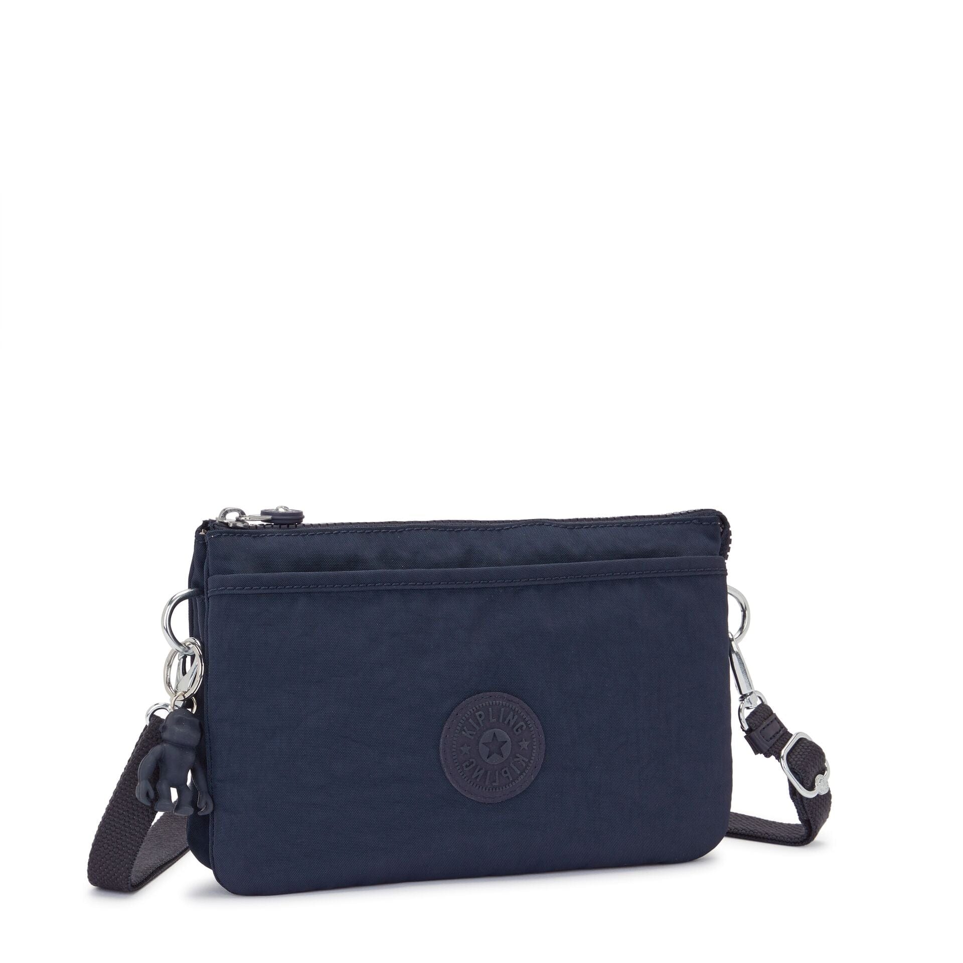 Kipling Riri Blue Bleu 2 Large Pouch with Crossbody Strap C2I7590-96V