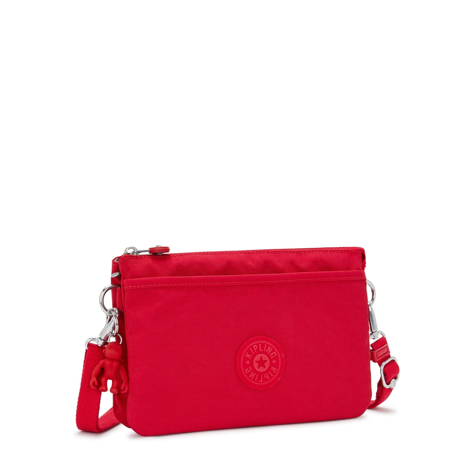 Kipling Riri Red Rouge Large Pouch with Crossbody Strap C2I7590-Z33