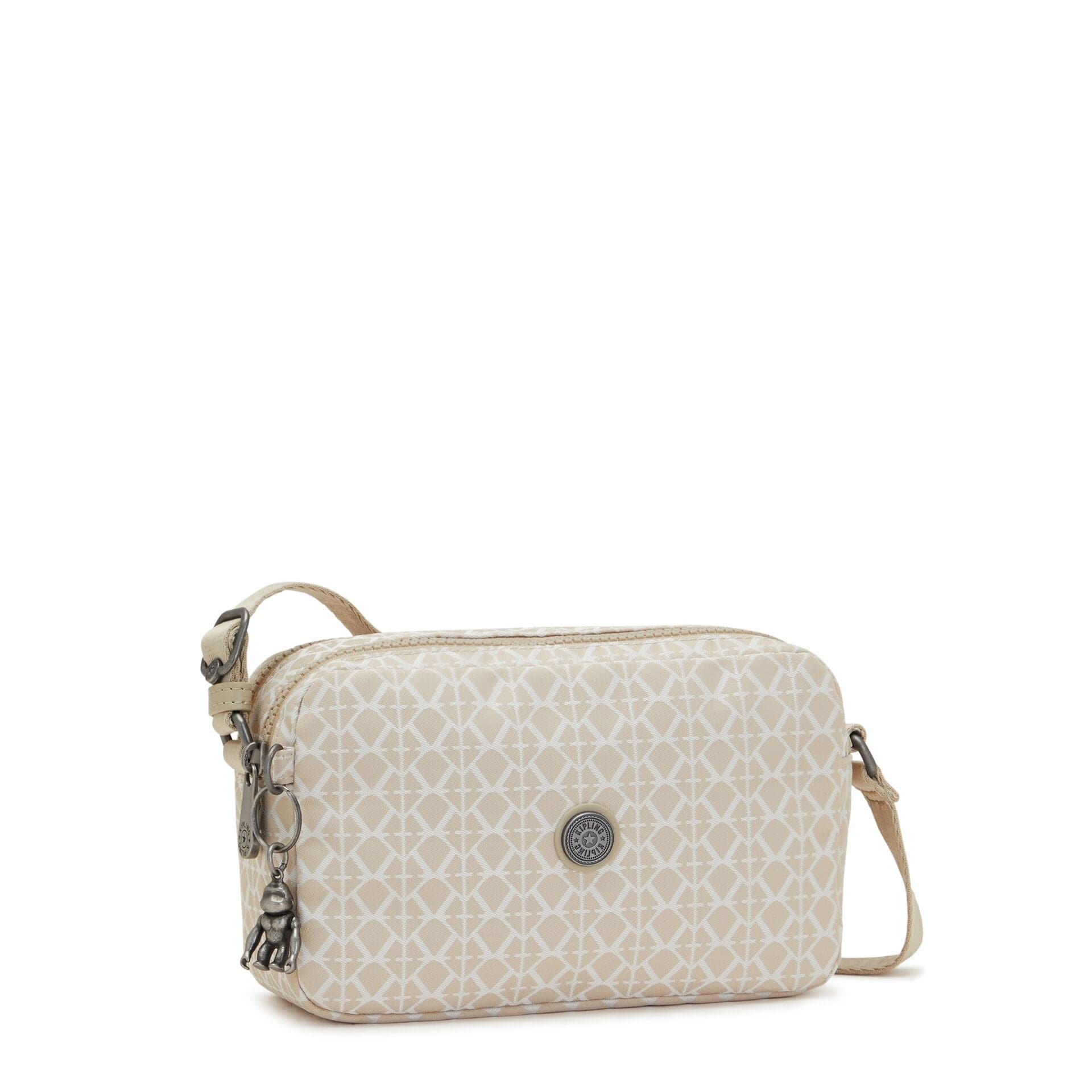 Kipling Milda Signature Beige Small Crossbody Bag C2I7669-R63