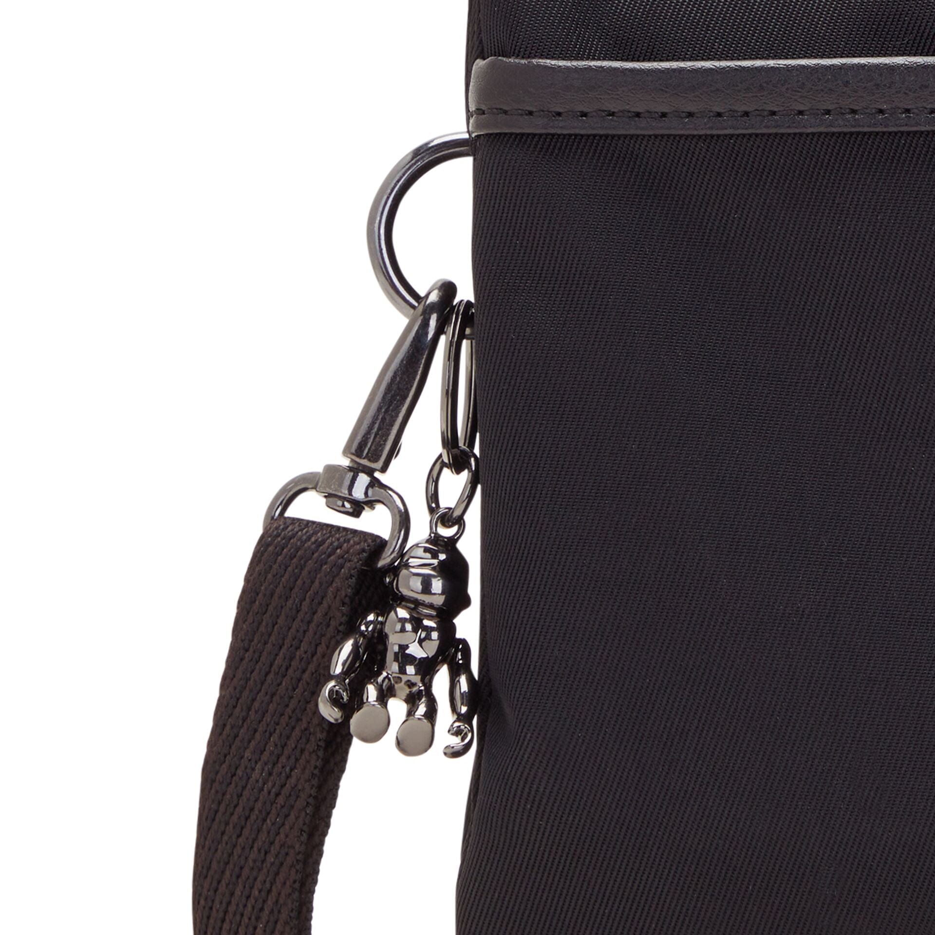 Kipling Riri Rich Black Large Pouch with Crossbody Strap C2I7679-53F