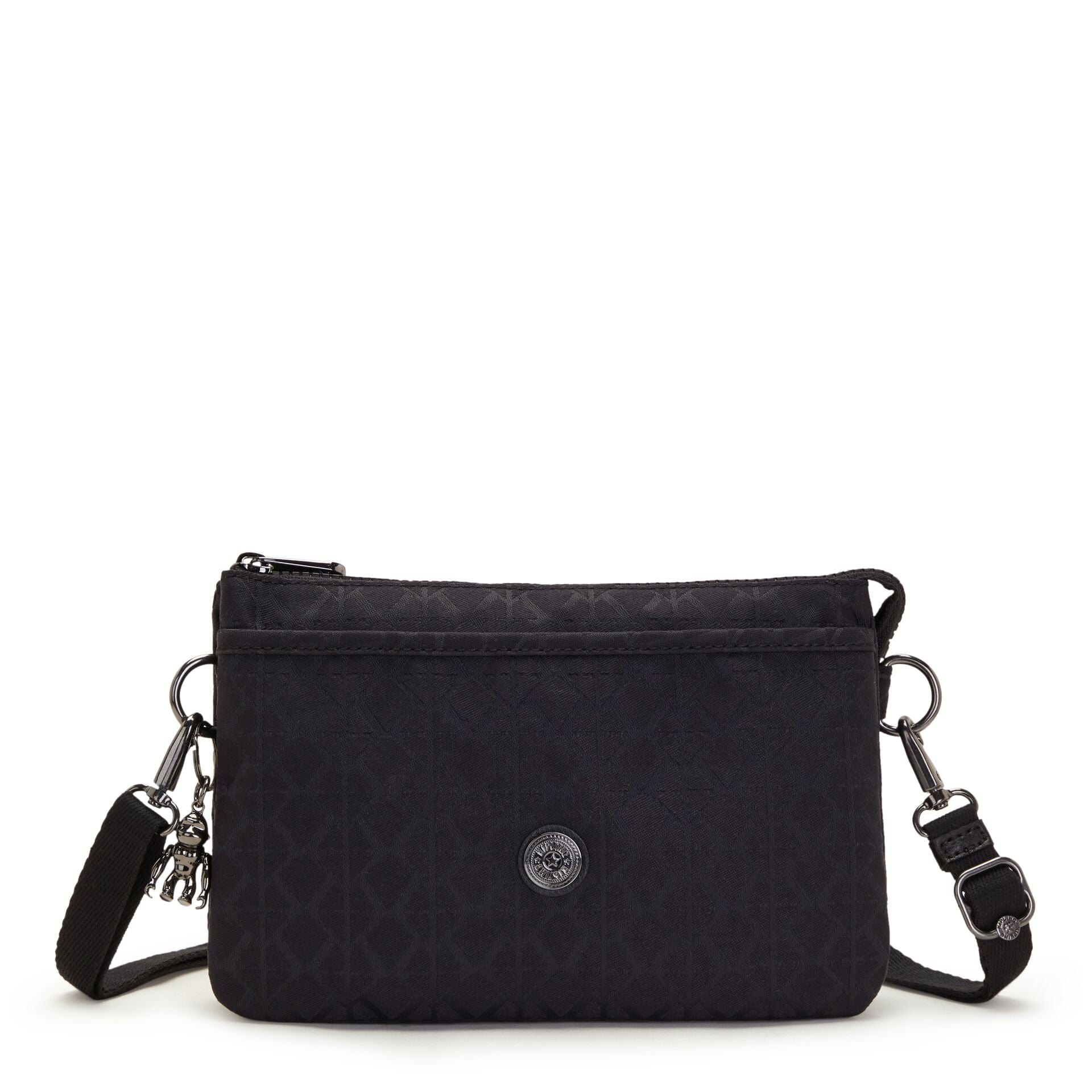 KIPLING-Riri-Small crossbody (with removable strap)-Signature Blk Q-I7679-M34