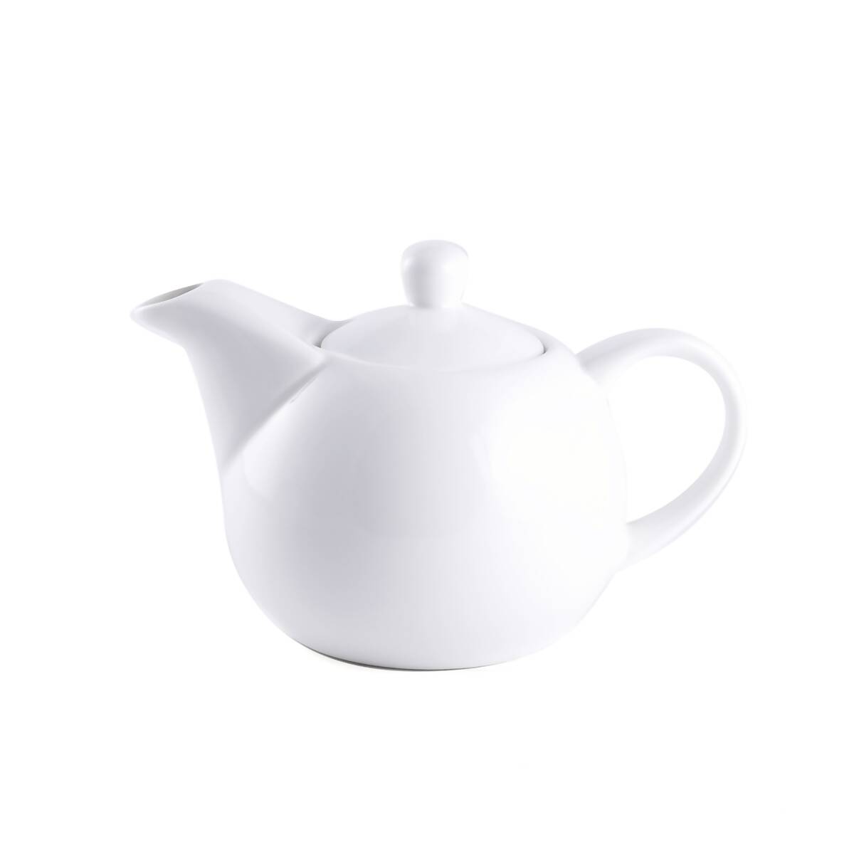 Porceletta Ivory Porcelain Tea pot coup shape