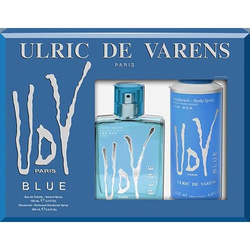 ULRIC DE VARENS BLUE EDT 100ML + 200ML DEO5456 - Jashanmal Home