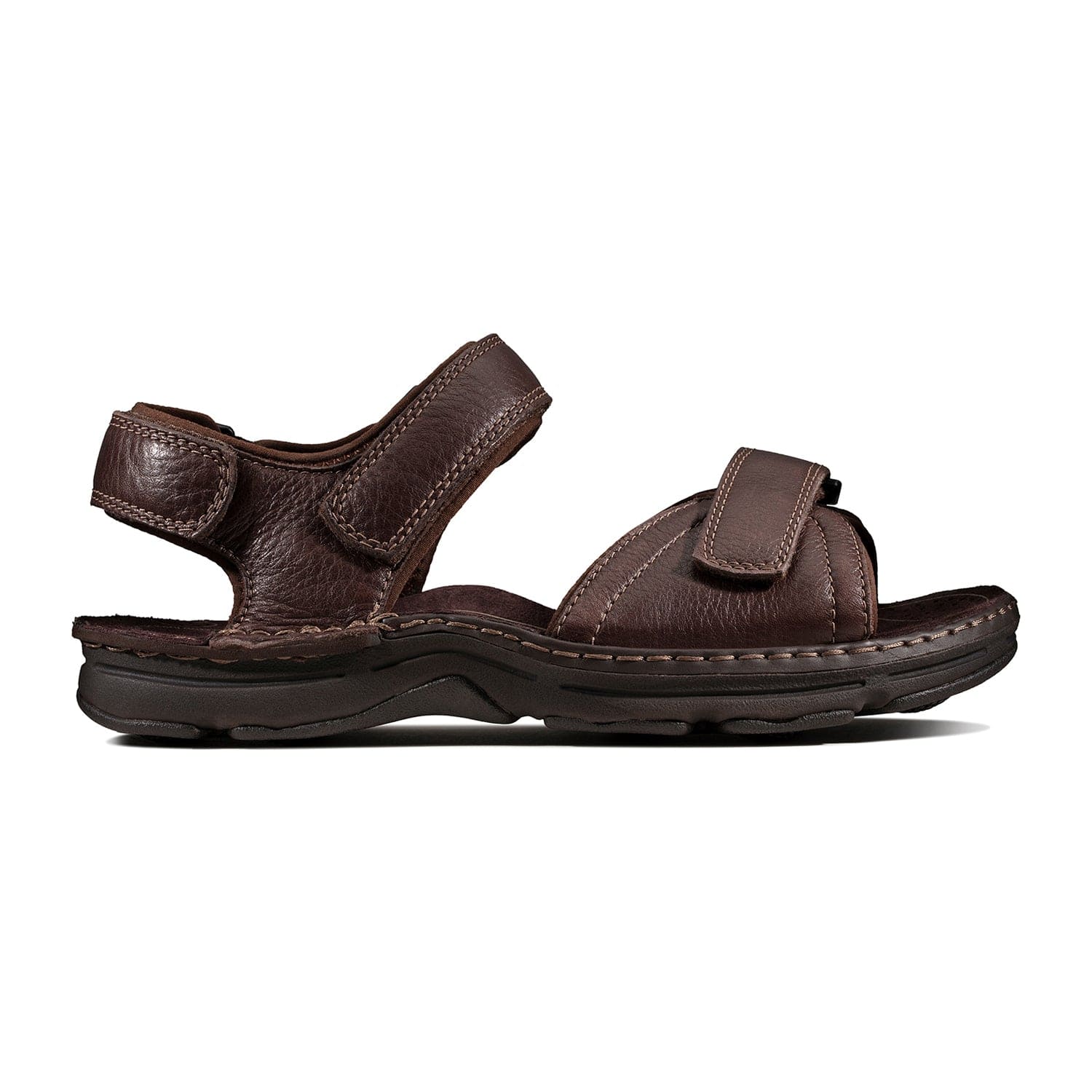 Clarks ATL Part       Sandals - Dark Brown Leather - 203531967 - G Width (Standard Fit)